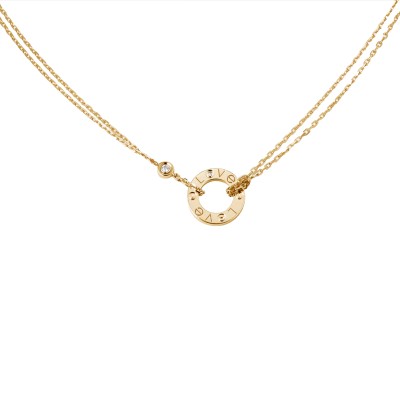 CARTIER LOVE NECKLACE, 2 DIAMONDS B7219500